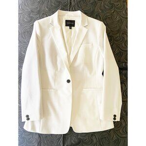 Banana Republic: Long and Lean Lined Blazer. Size 6, Bright White, NEVER WORN